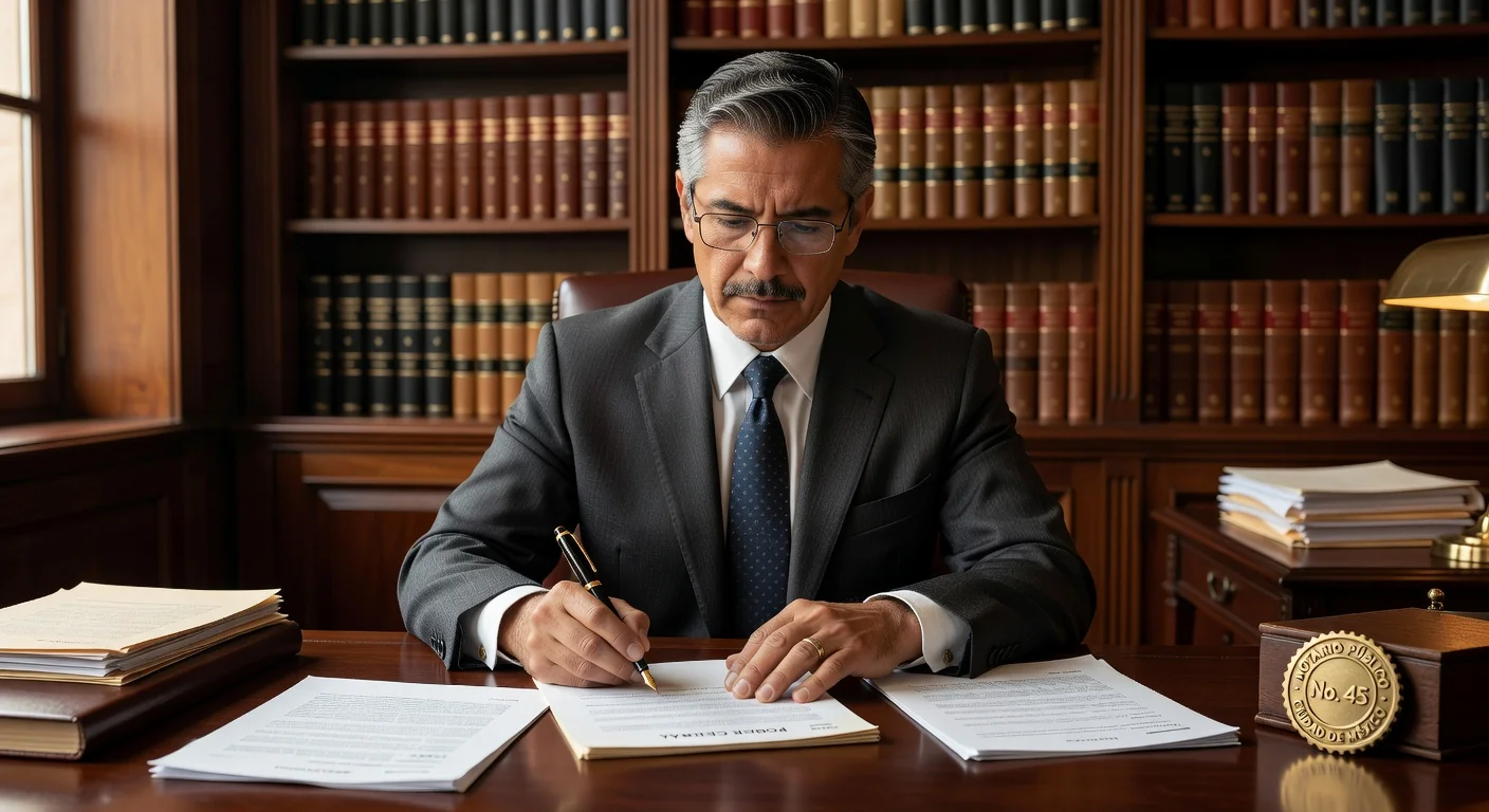 Notary signing power of attorney document