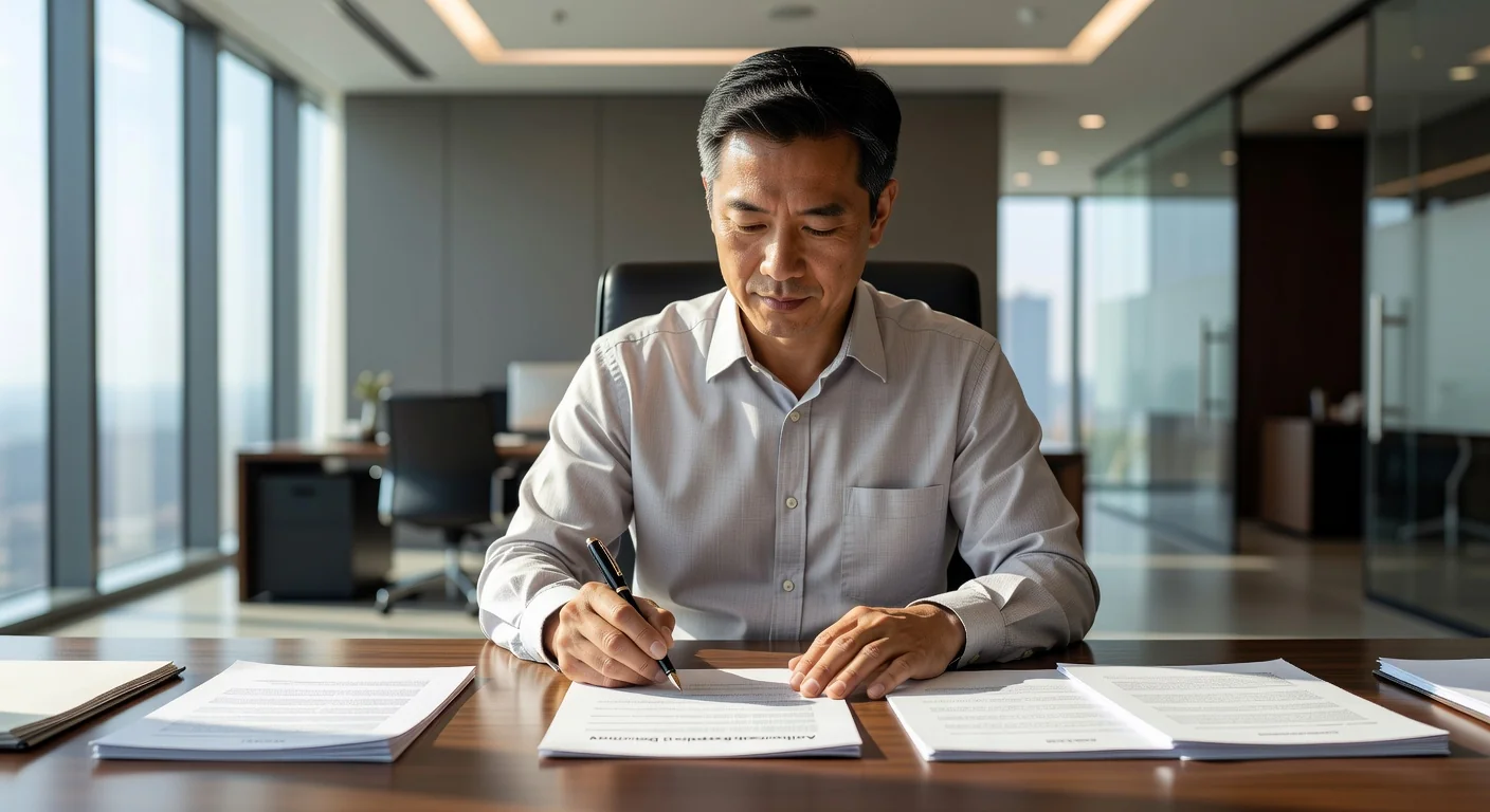 Signing authorization letter document