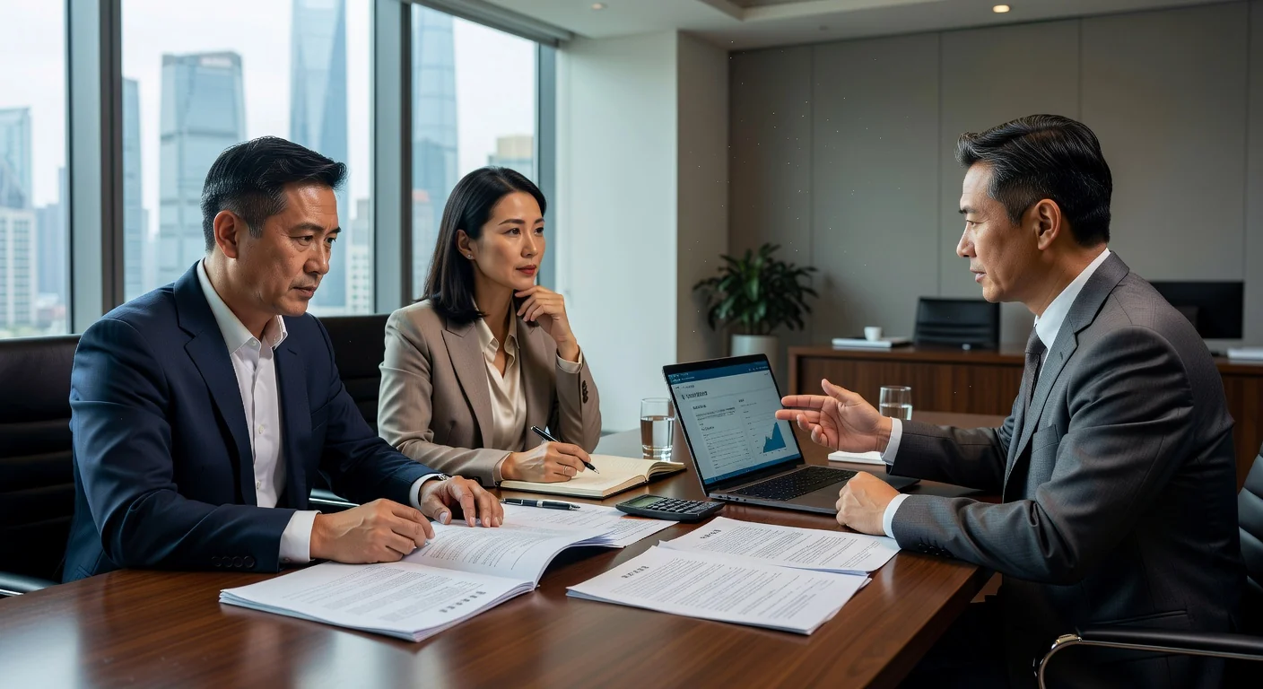 Family estate planning meeting