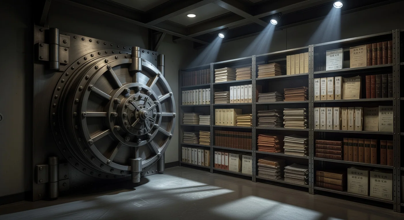 Secure document storage vault