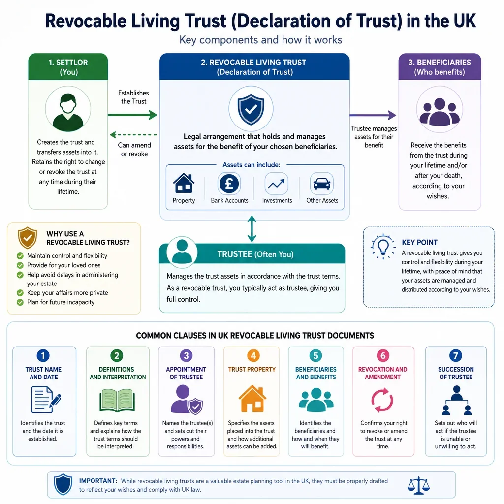 Common Clauses in UK Revocable Living Trust Documents