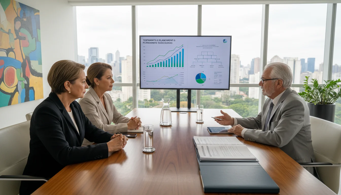 Family estate planning meeting