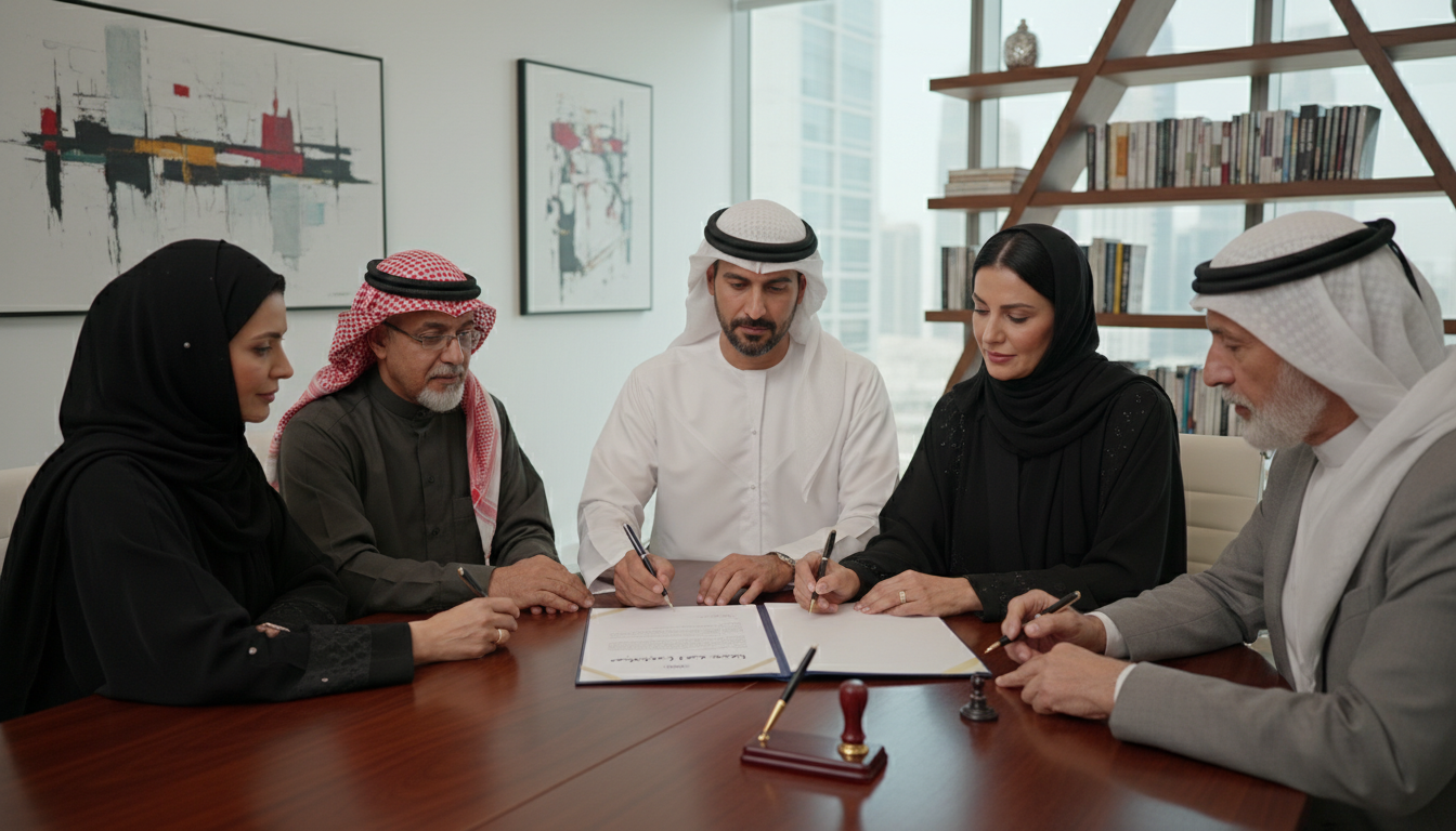 Family signing revocable will document