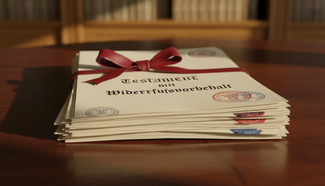 Stack of revocable wills papers