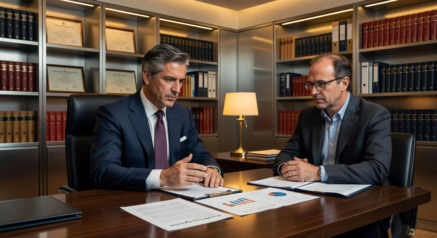 Lawyer explaining trust to client