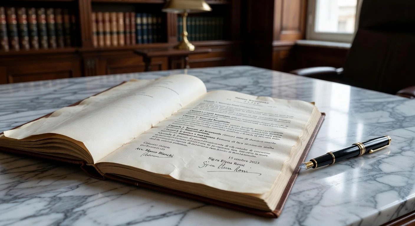 Revocable trust document close-up