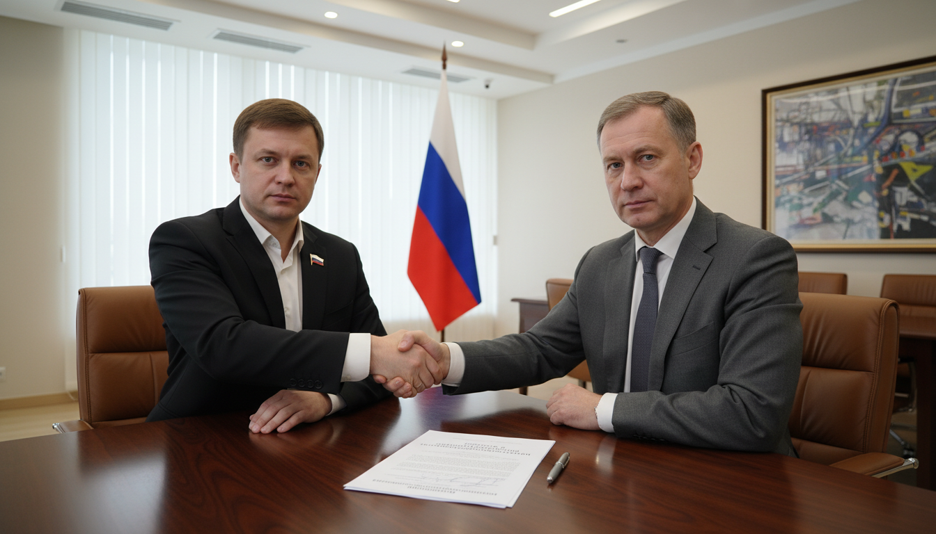 Signing trust management agreement in Russia