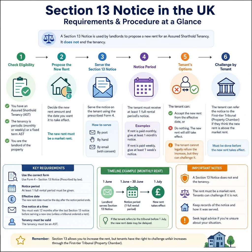 Section 13 Notice Requirements and Procedure