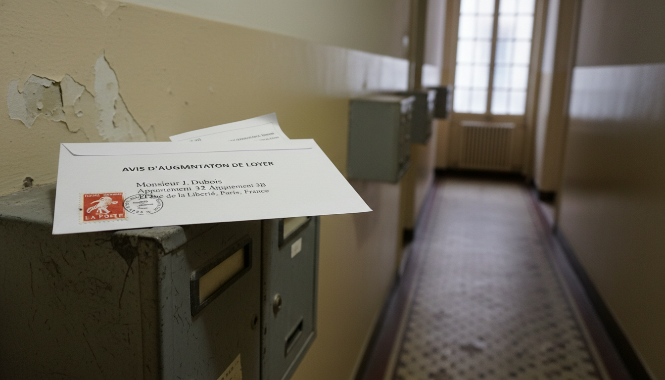 Envelope with legal rent letter