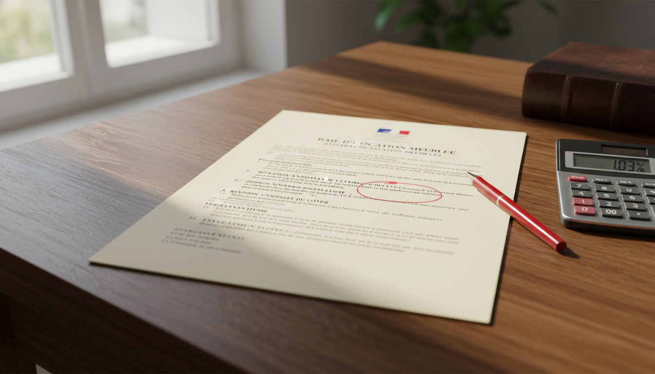 French rental agreement document.