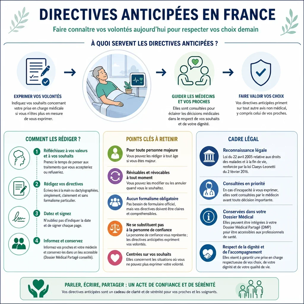 Informations clés sur les directives anticipées