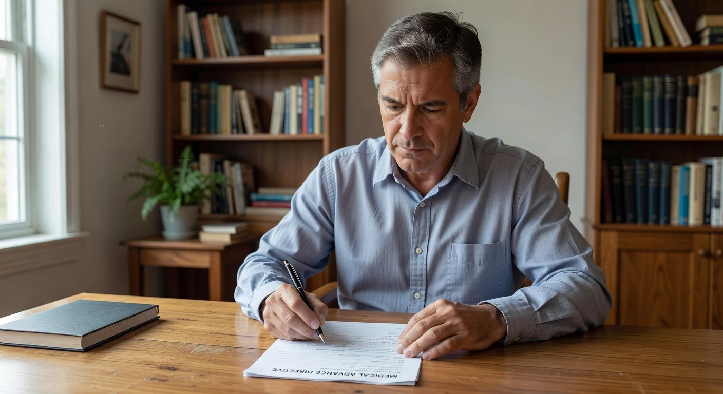 Person writing DAT form