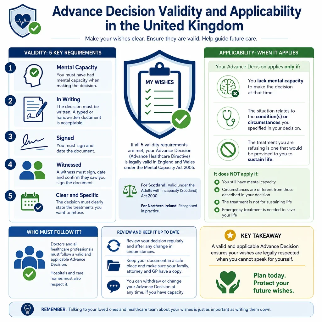 Advance Decision Validity and Applicability Checklist