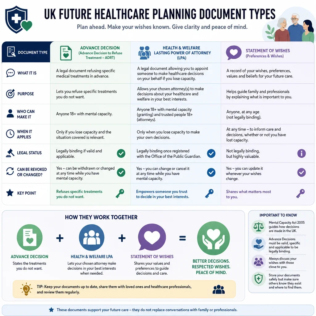 UK Future Healthcare Planning Document Types