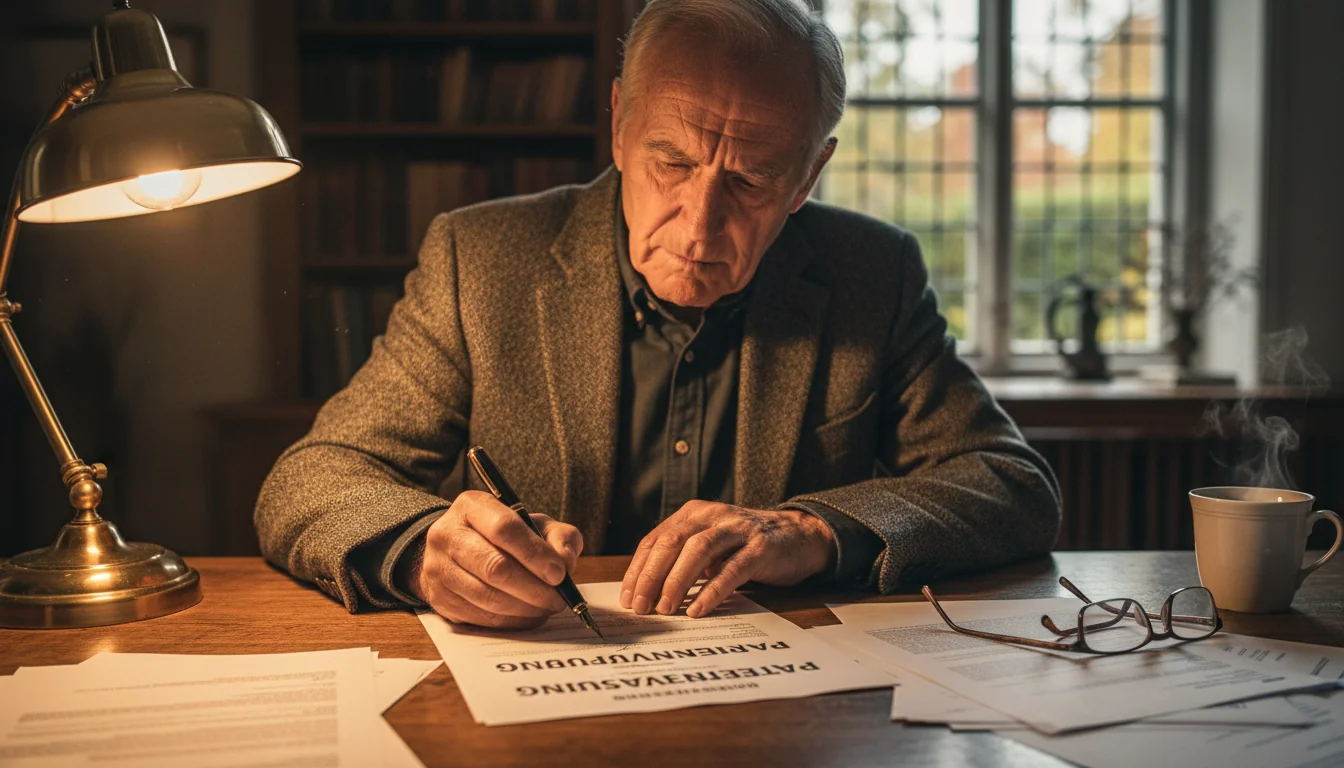 Senior signing advance directive form