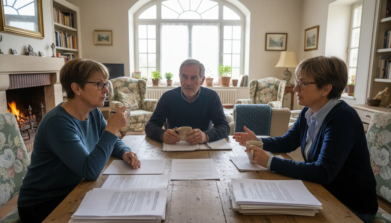 Family discussing end-of-life plans