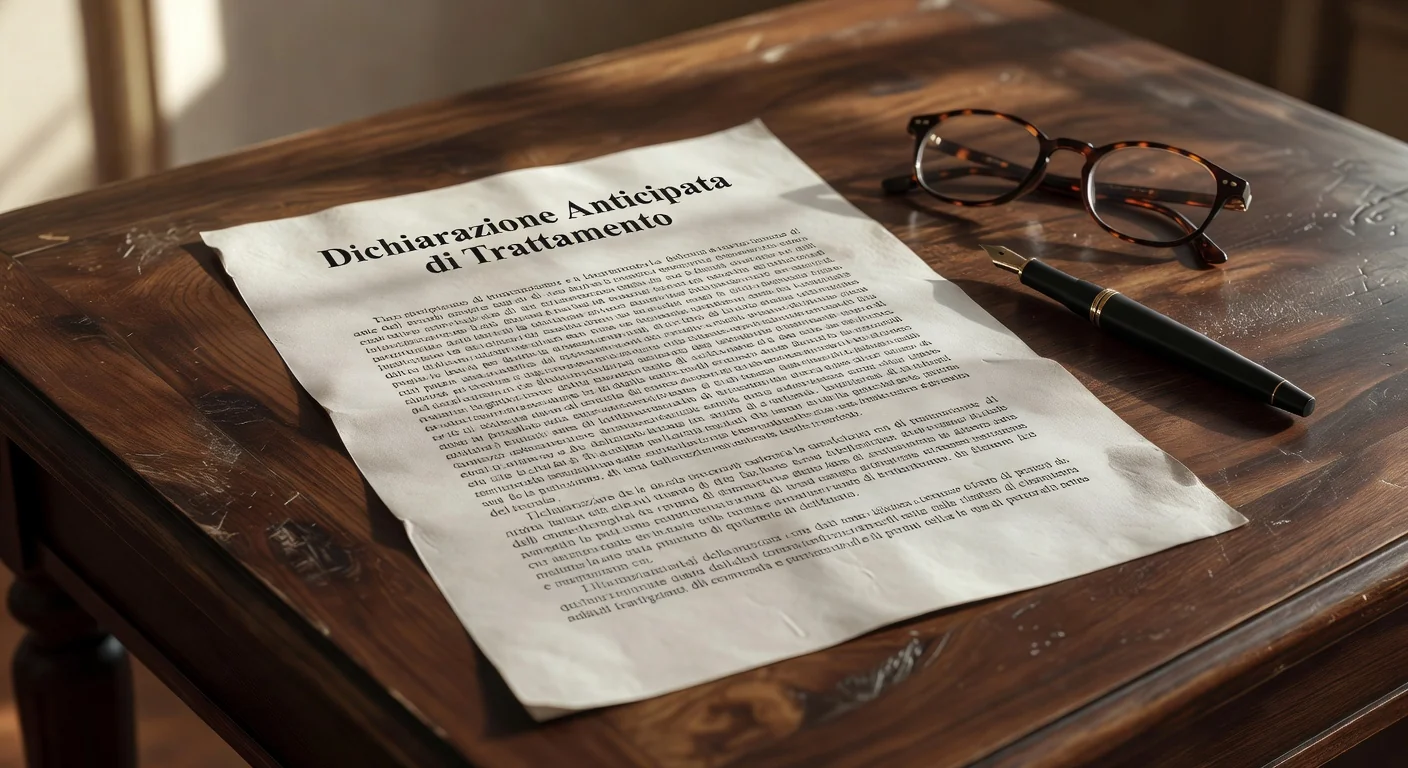 Italian legal document close-up