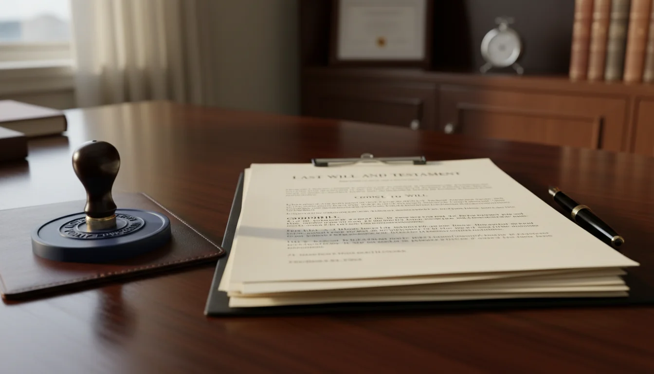 Stack of wills and codicils documents