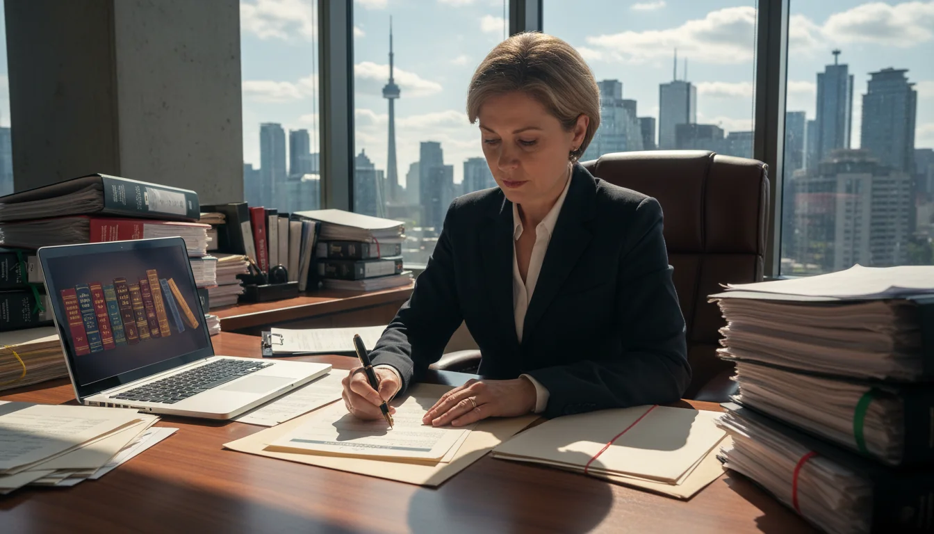 Canadian lawyer drafting codicil document