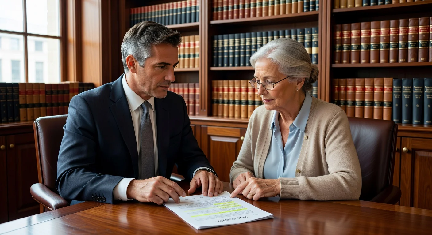Lawyer consulting on codicil