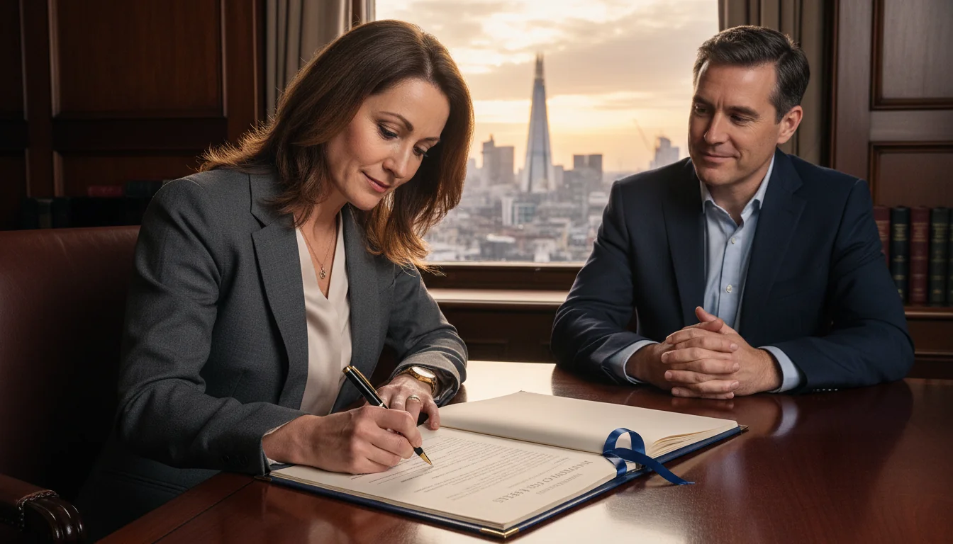 Signing inventory of assets agreement