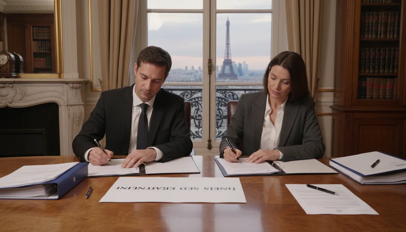 Signing inventaire des biens agreement