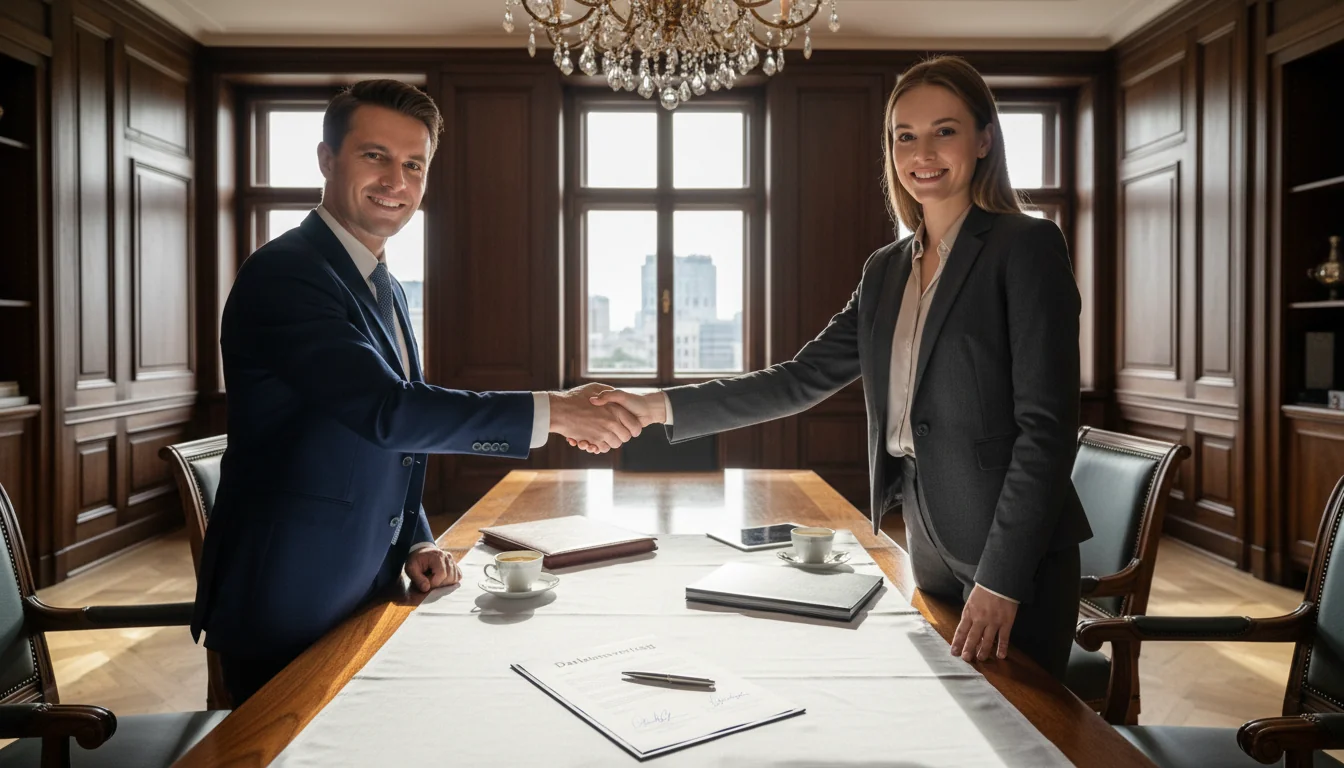 Signing loan agreement in Germany