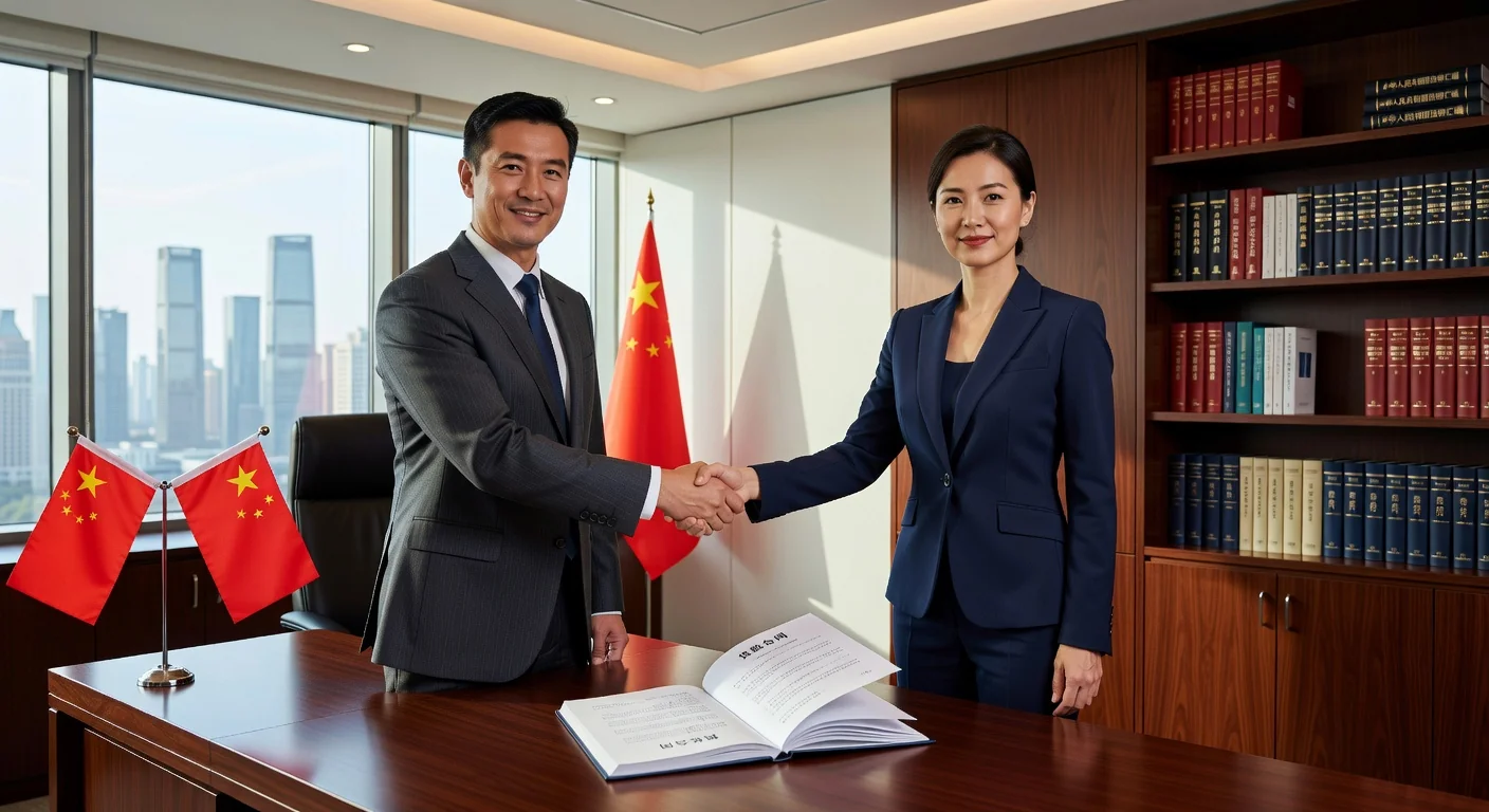 Chinese contract signing meeting