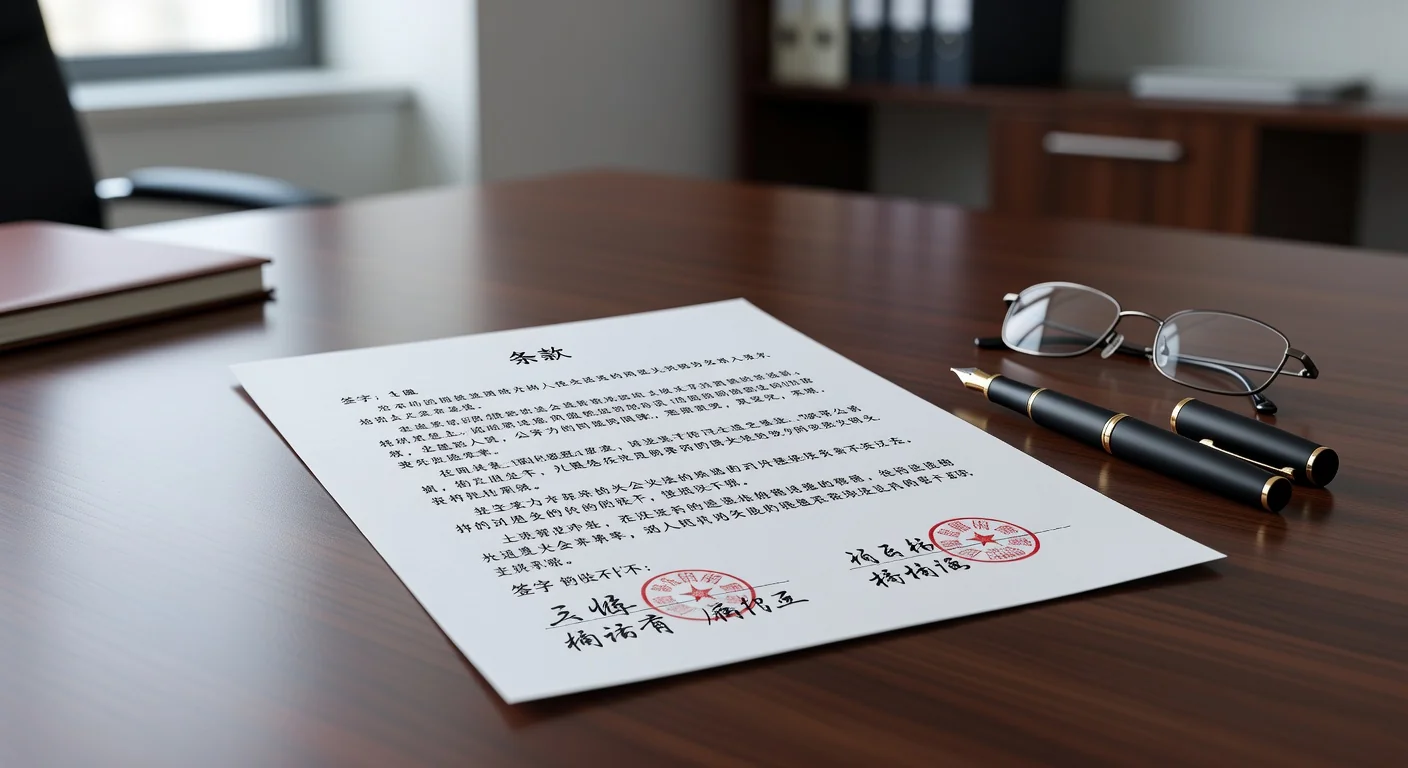 Loan agreement document close-up