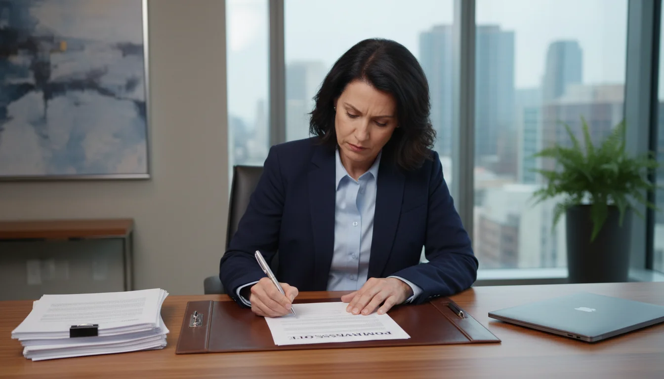 Person signing promissory note document