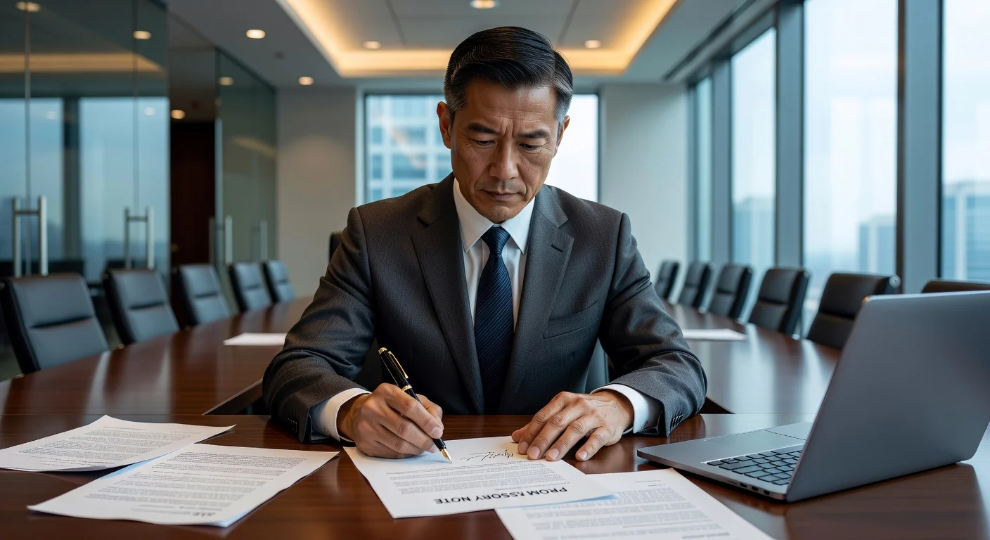 Adult signing legal contract