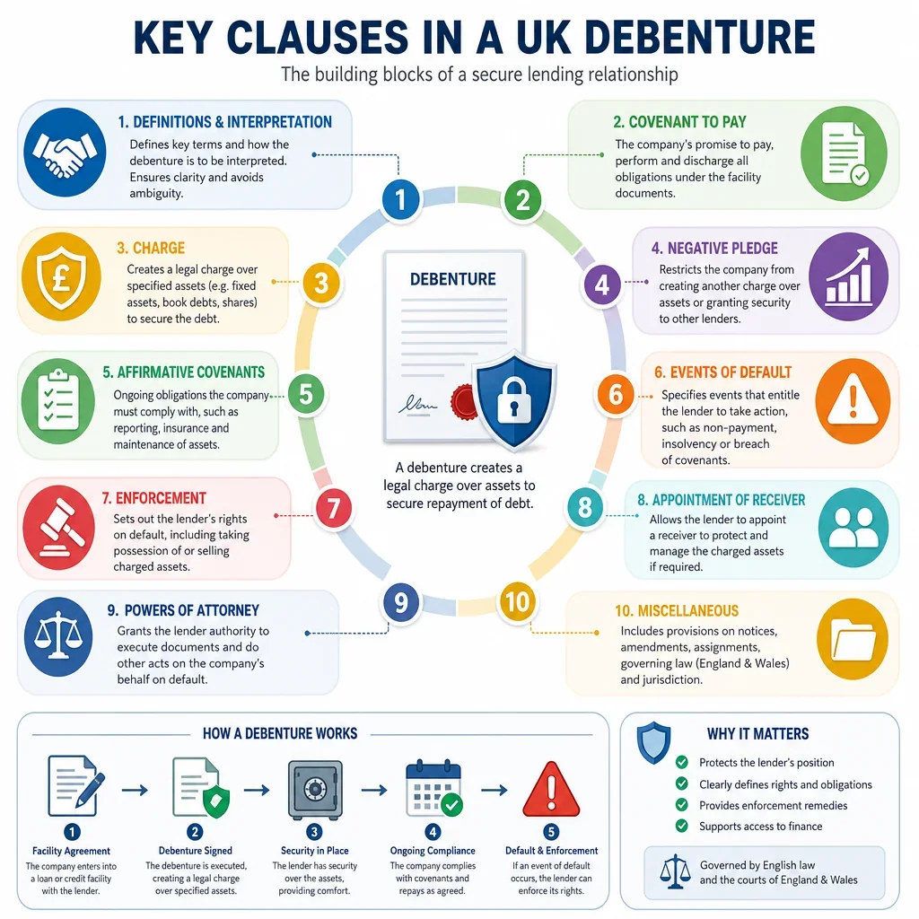 Key Clauses in a UK Debenture