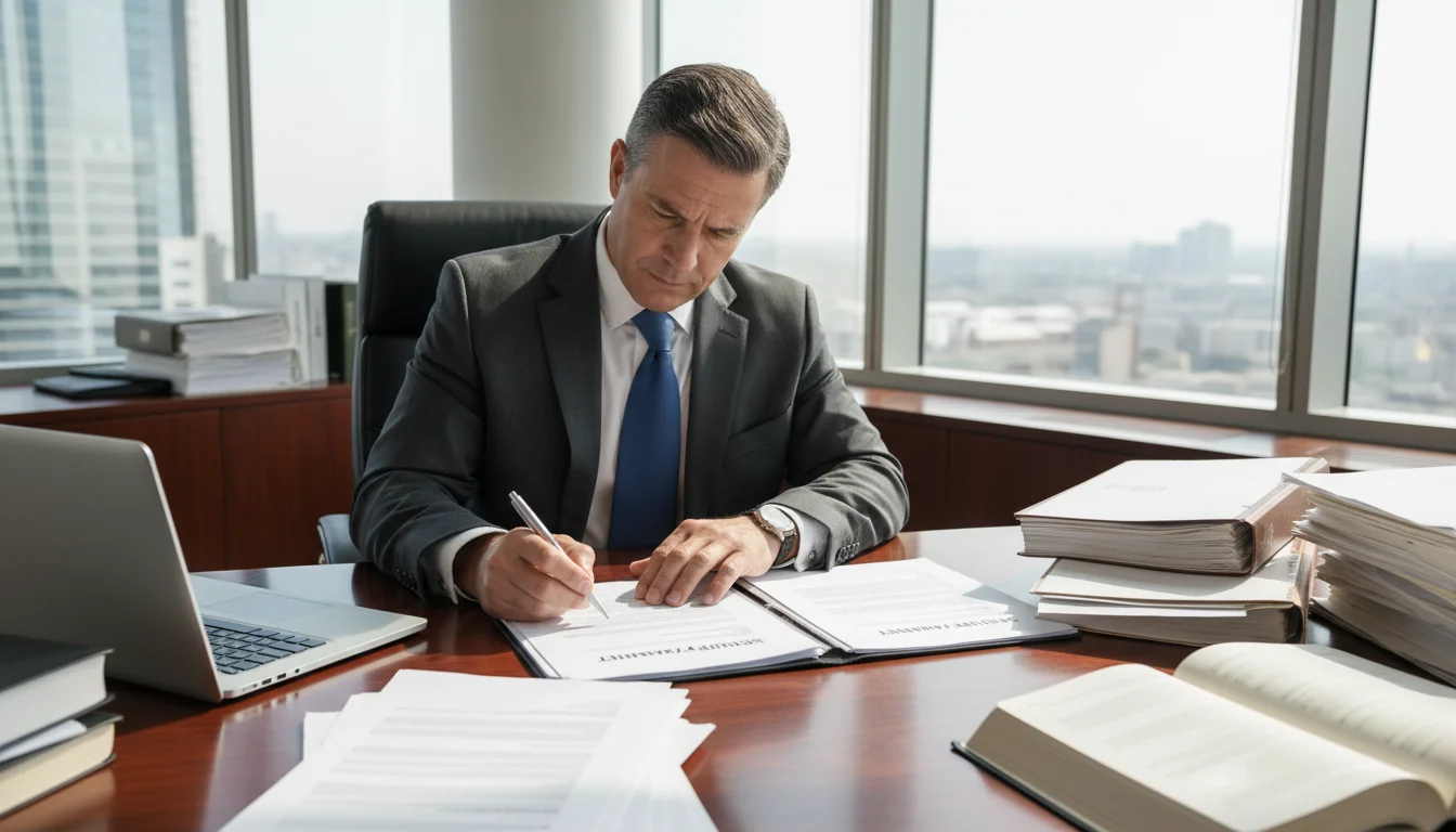 Professional signing security agreement