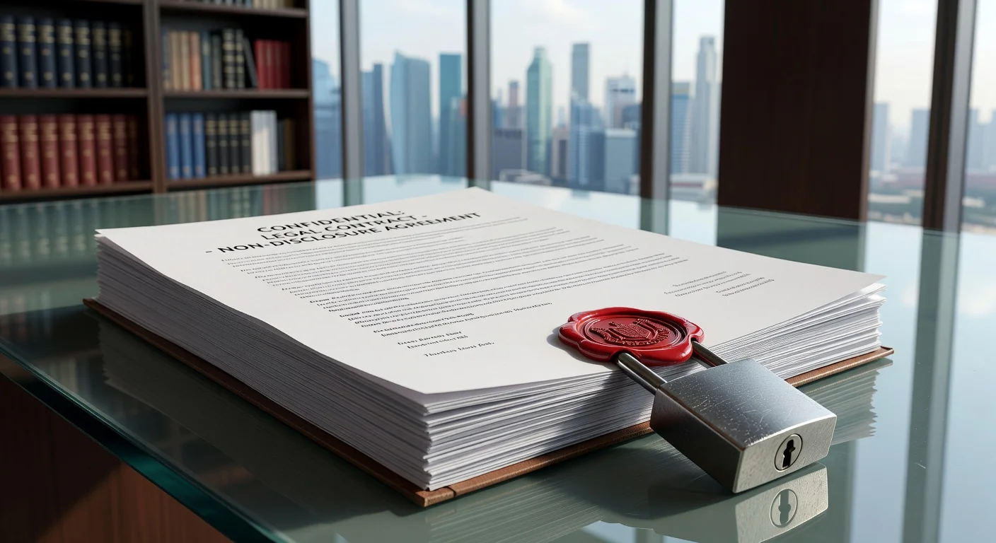 Secure lock on legal contract