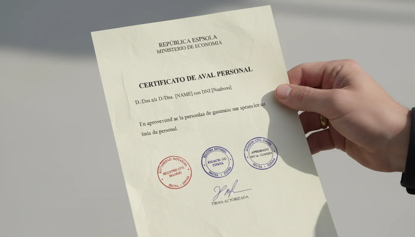 Approved aval certificate in hand