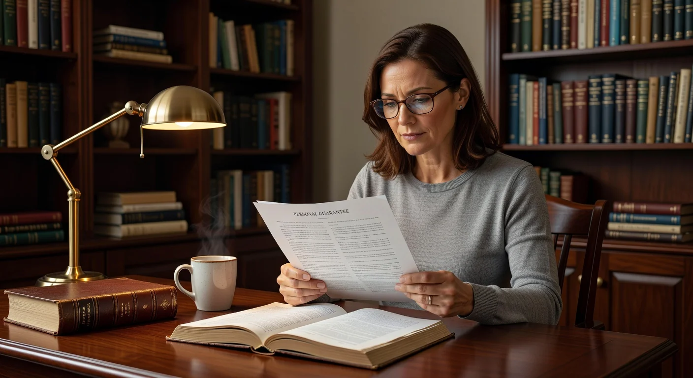 Adult reviewing guarantee terms