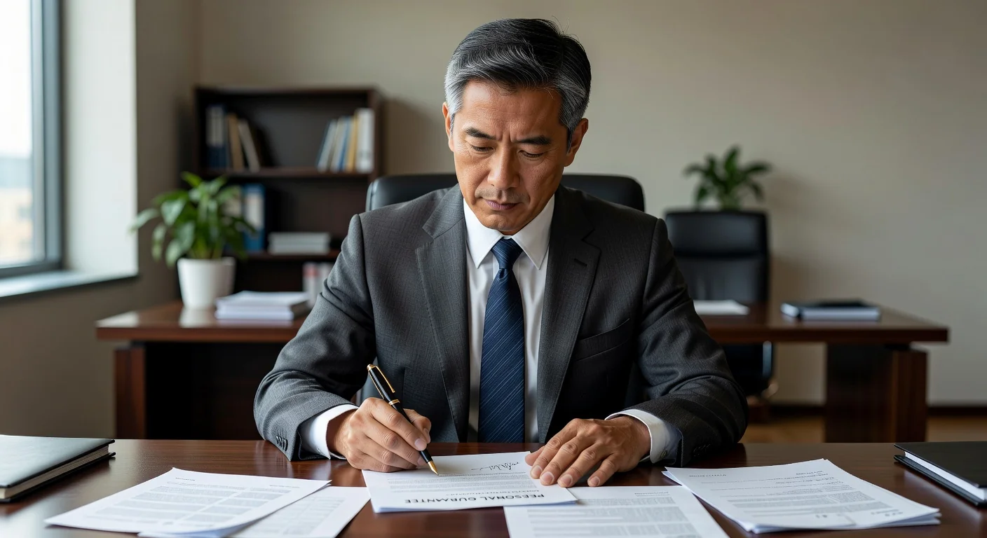 Adult signing guarantee form