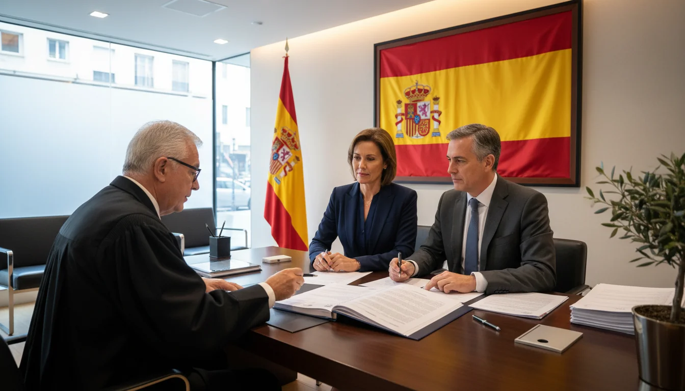Signing mortgage contract in Spain