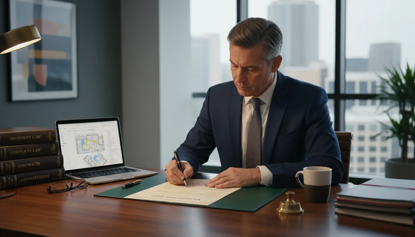 Person drafting mortgage deed document