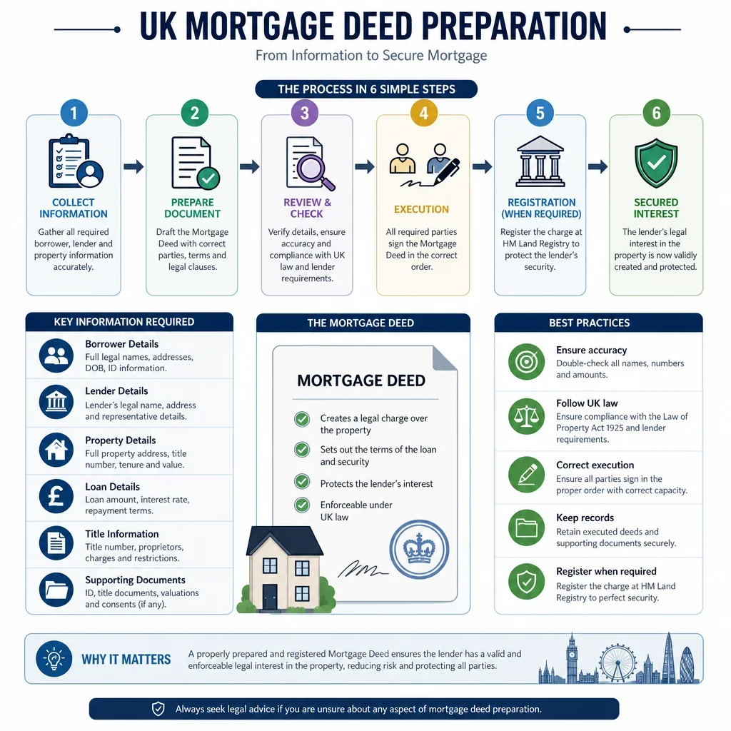 Mortgage Deed Preparation Information Checklist