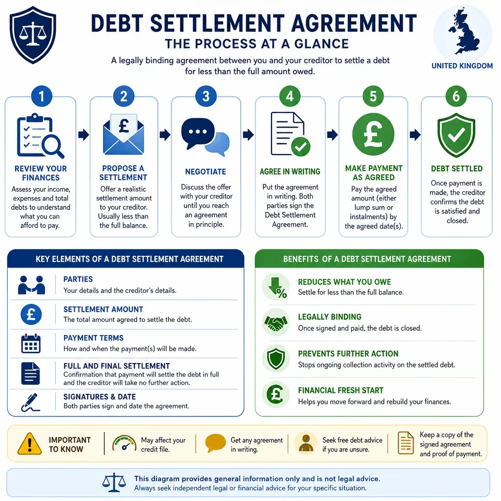 Debt Settlement Agreement Information Checklist