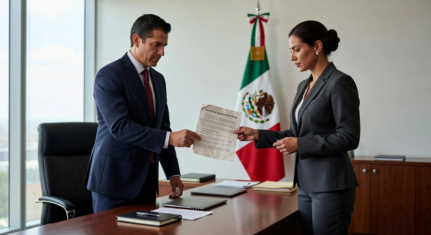 Mexican legal document signing.