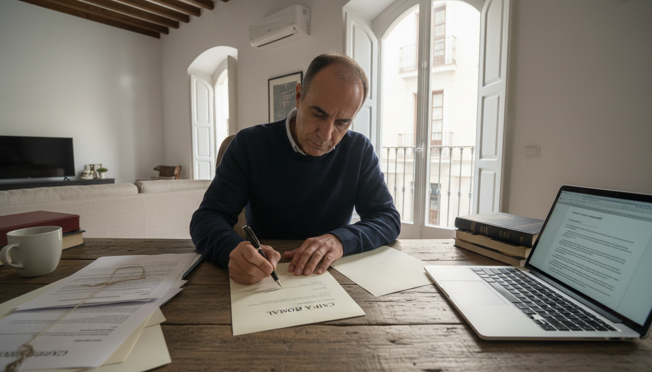 Person signing lease termination letter