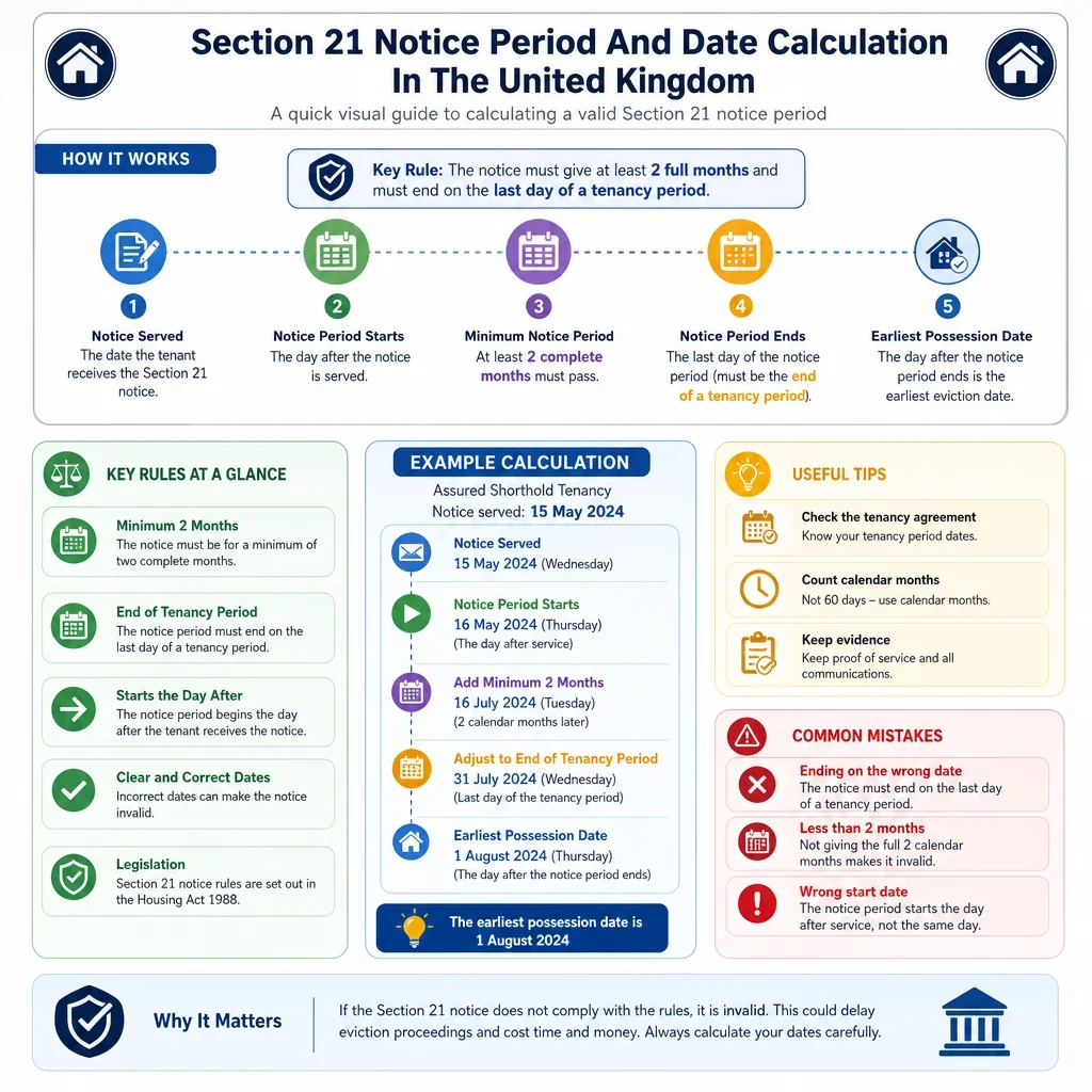 Section 21 Notice Period and Date Calculation Dataset