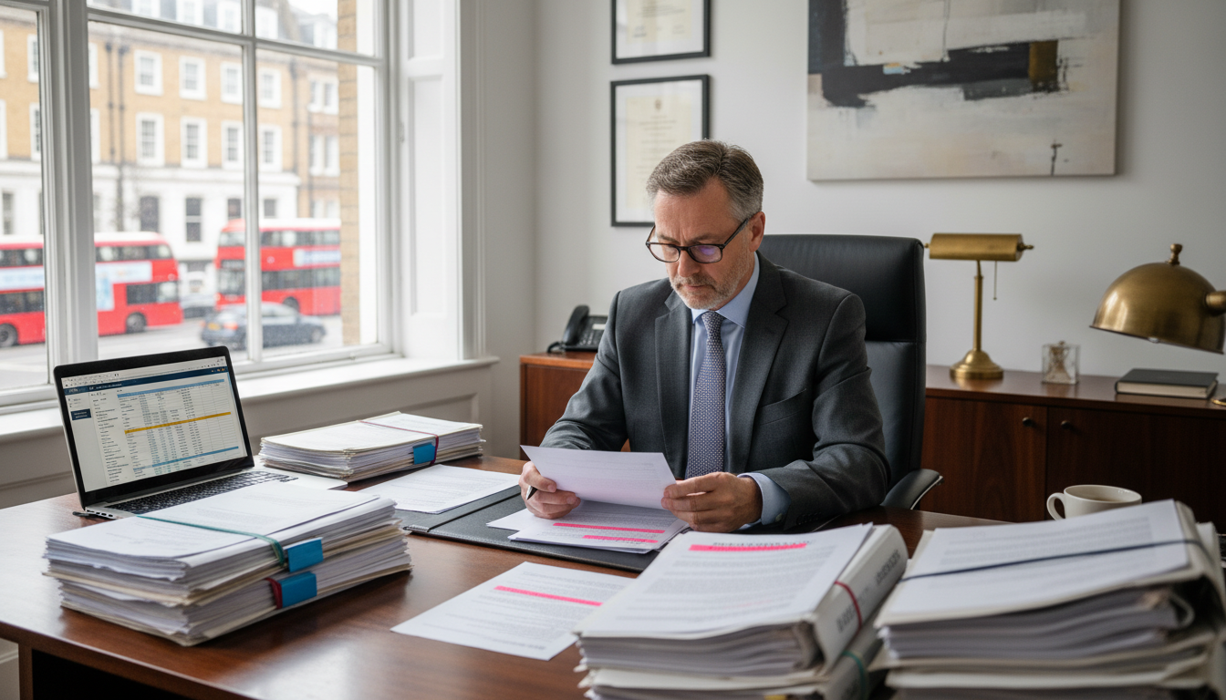 Solicitor reviewing Section 21 notice