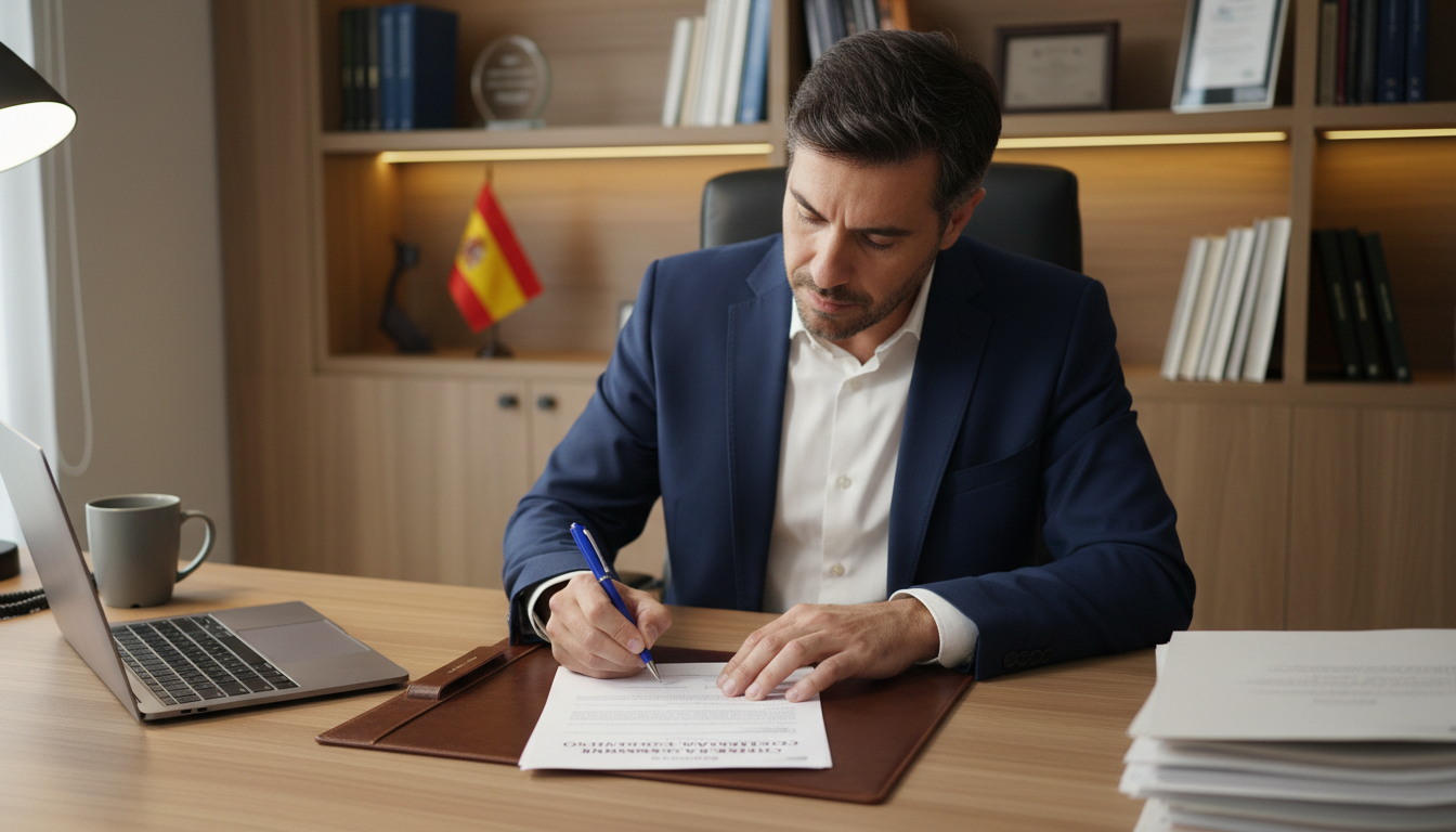 Signing lease termination notice in Spain