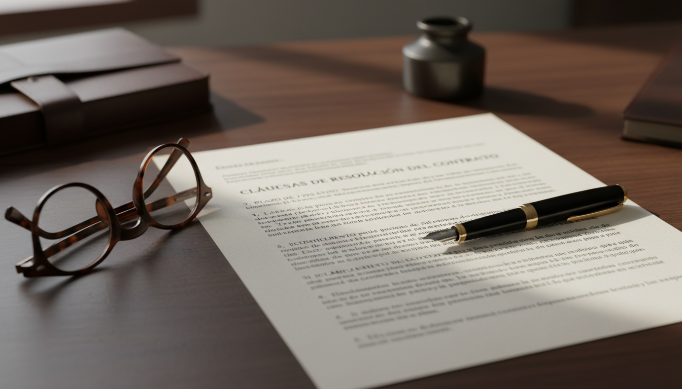 Spanish rental contract document
