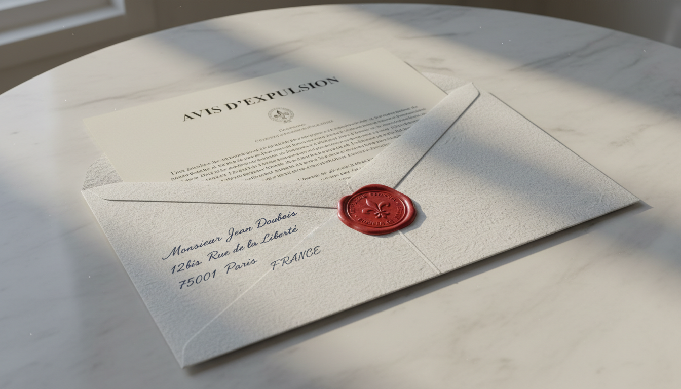 Legal eviction notice envelope