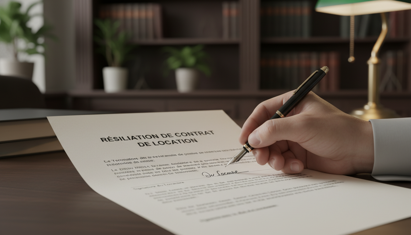 Signing tenancy end agreement