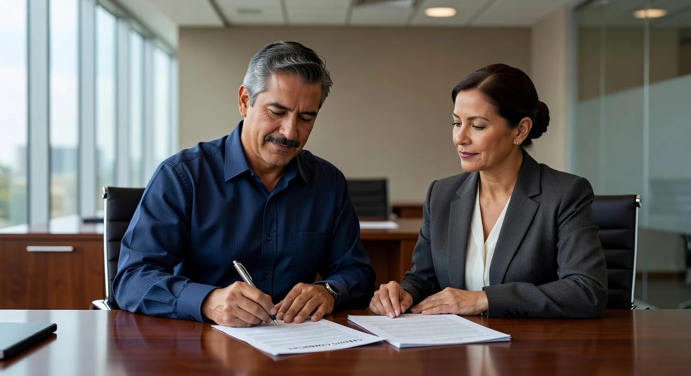 Mexican credit line contract signing